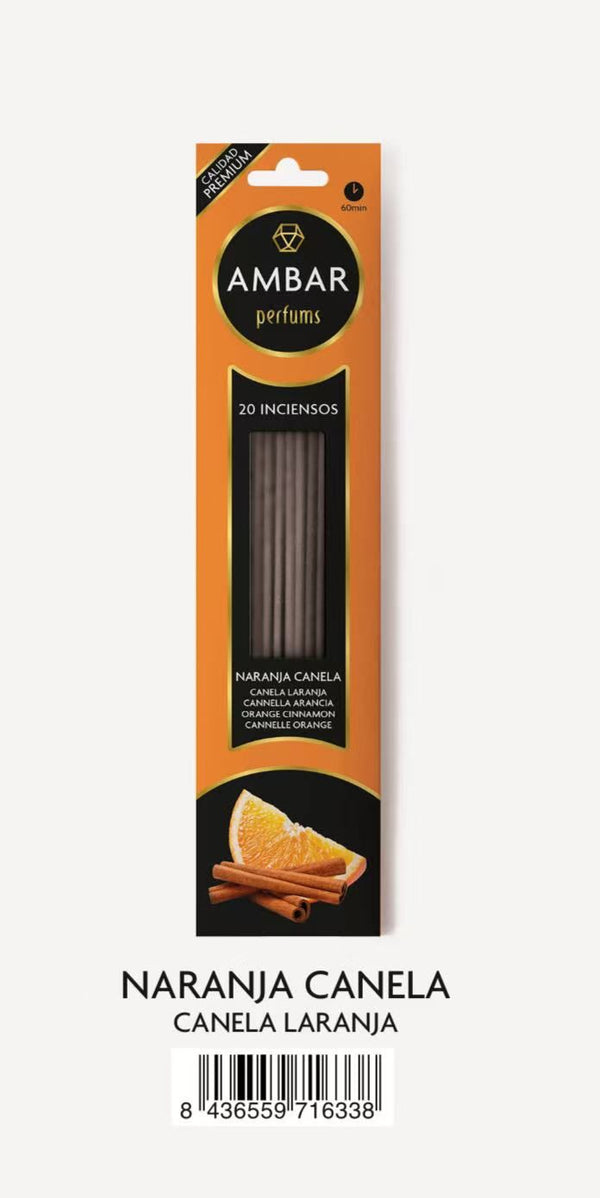 AMBRA INCENSO 20PZ CANELA LARANJA