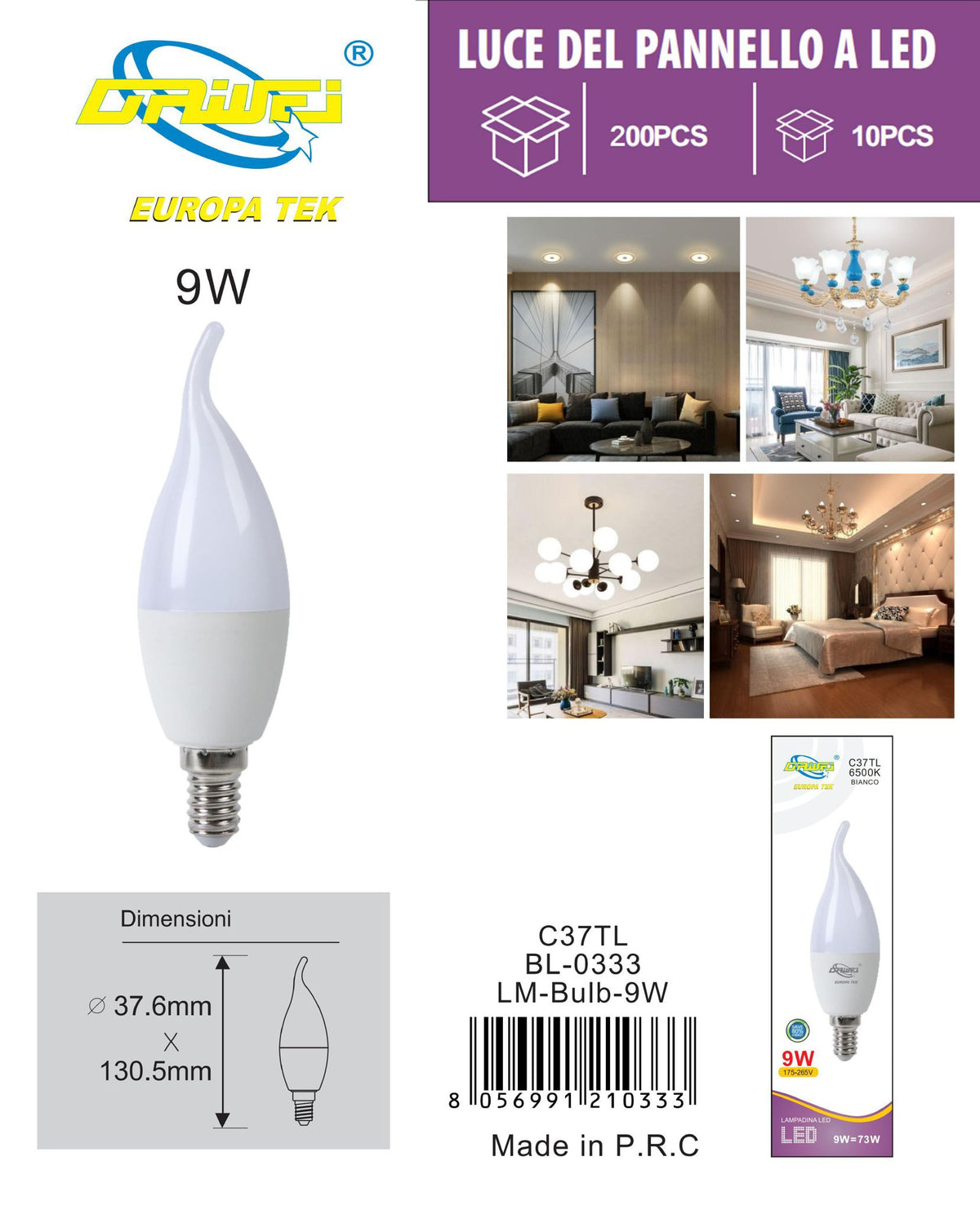 Lampadina LED — 9 W