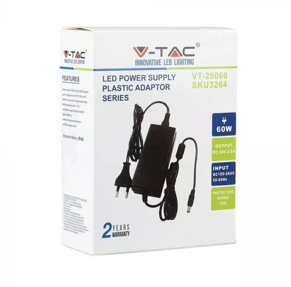 Alimentatore LED V-TAC 60 W 24 V IP44