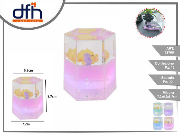 Soprammobile luminoso con animaletto 8,7 cm