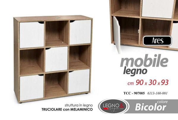 Libreria 6113-160-001, bianco