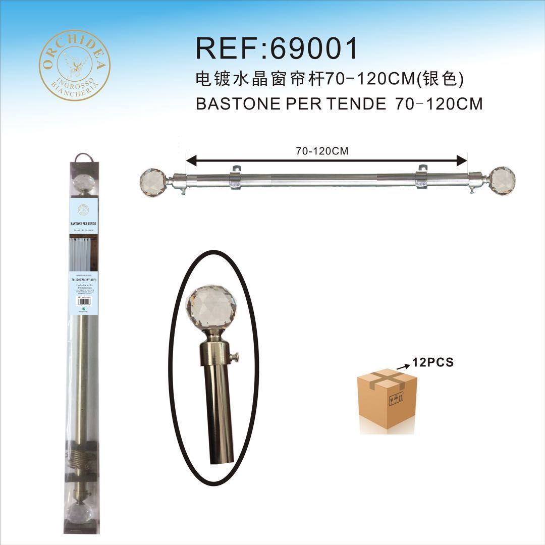 BASTONE ACCIAIO 70-120