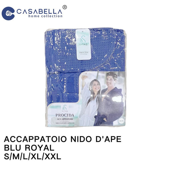 Accappatoio in Nodo D'ape Blu Royal