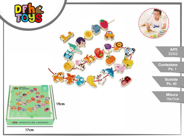 Gioco in legno con figure da infilare
