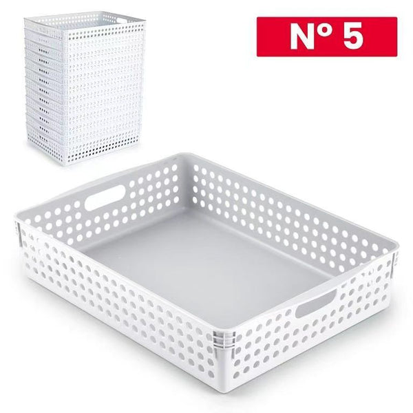 CESTA ORDINAZIONE ATLAS N.5 BIANCO PLASTICA 29X40X8.5CM