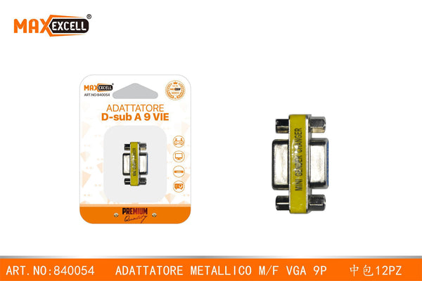 Adattatore Metallico M/F VGA 9P