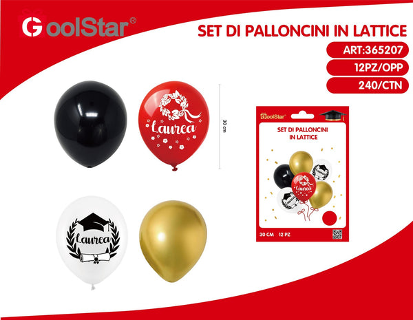 Set di palloncini in lattice laurea