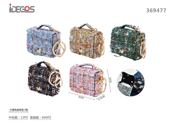 Portachiavi con mini borsa, assortito