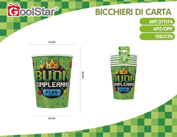 Bicchiere di carta buon compleanno