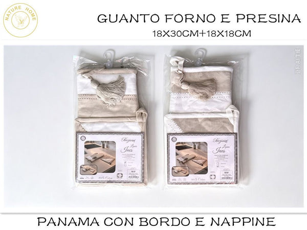 Set guanto forno e presina Preziosa INES