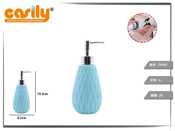 Dispenser in ceramica a rombi in rilievo