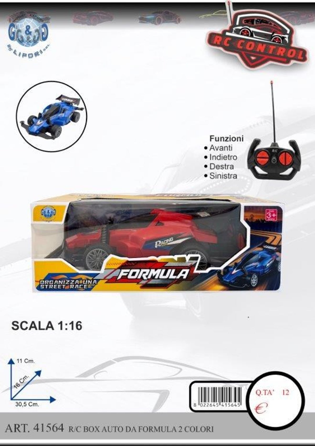 Pennarello o colore – BOX AUTO DA FORMULA 2 COLORI LIP41564