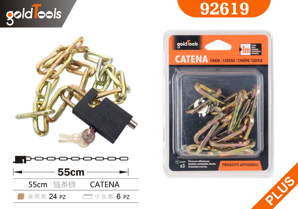 Lucchetto con catena, 1 m