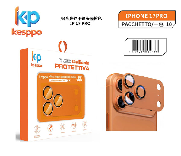 Protezione fotocamera per iPhone 17 PRO – arancione