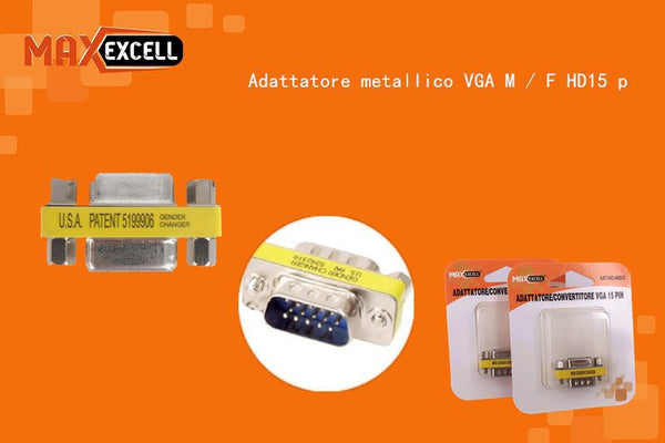 Adattatore Metallico VGA M / F HD15 P