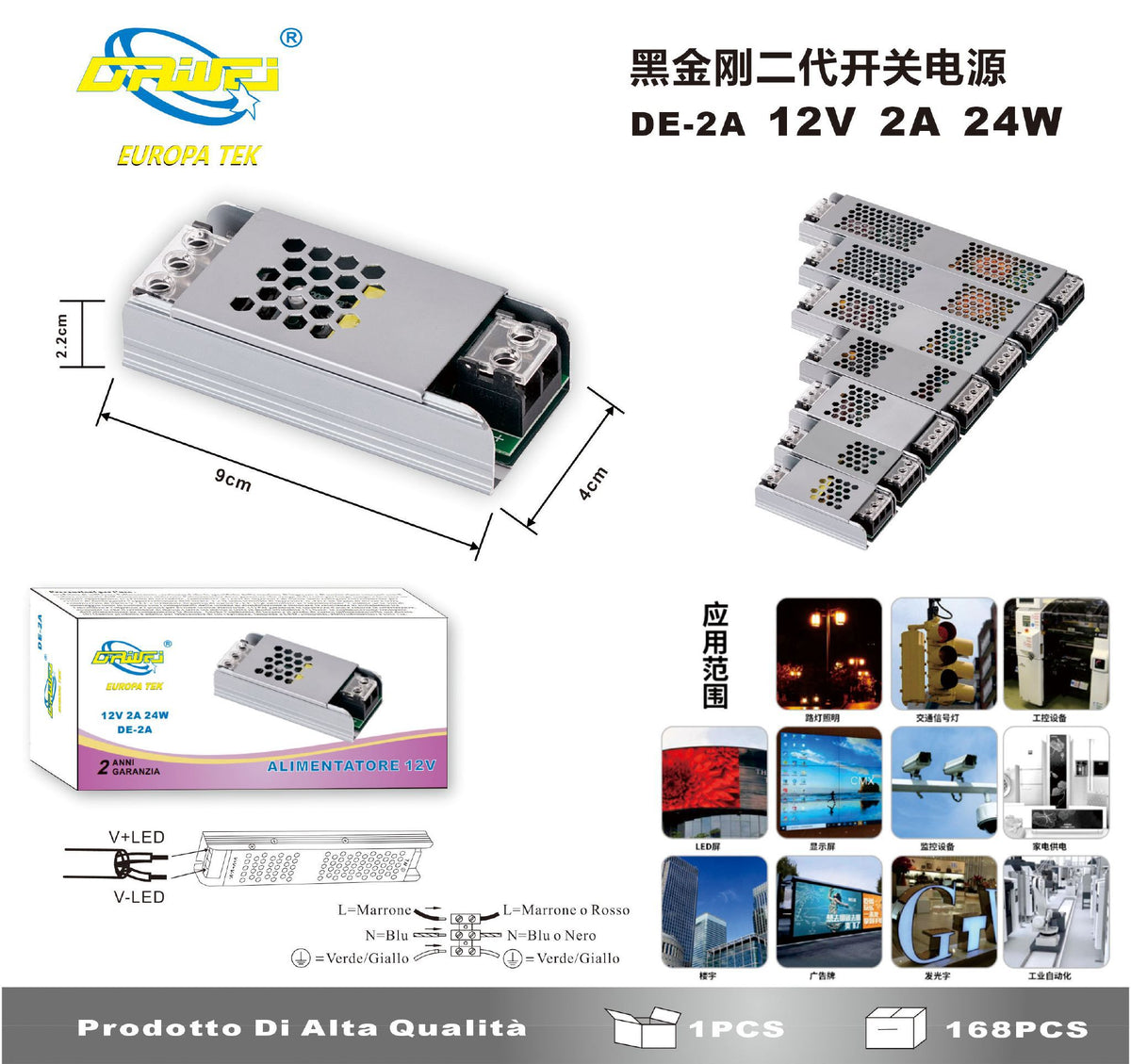 Alimentatore per illuminazione