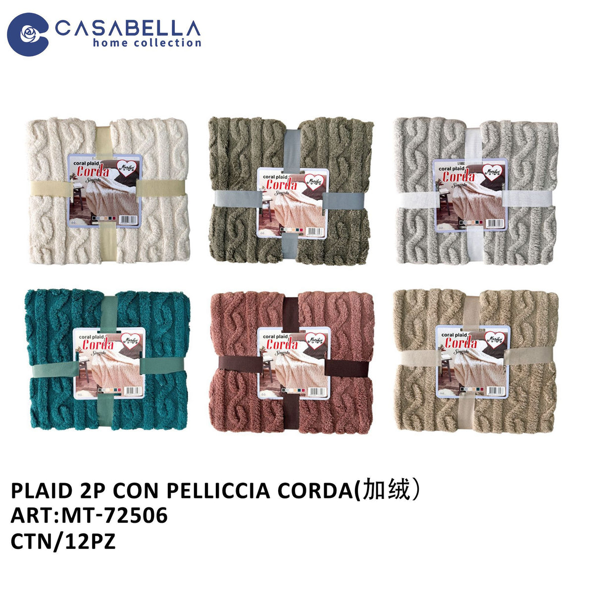 Plaid 2P con Pelliccia