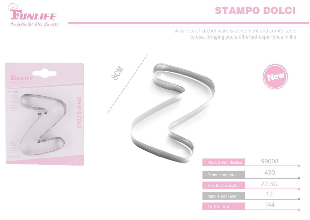 Stampo per biscotti a forma di lettera Z