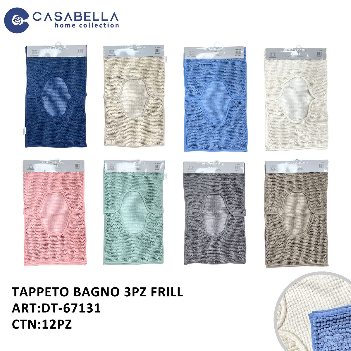 Tappeto Bagno 3PZ Frill