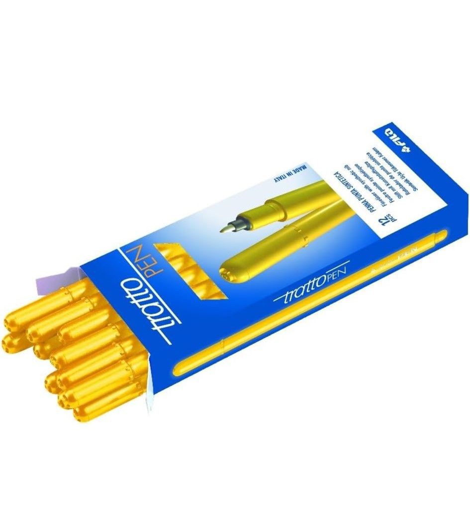 Penna – TRATTO PEN METAL GIALLO 12 PZ 830706