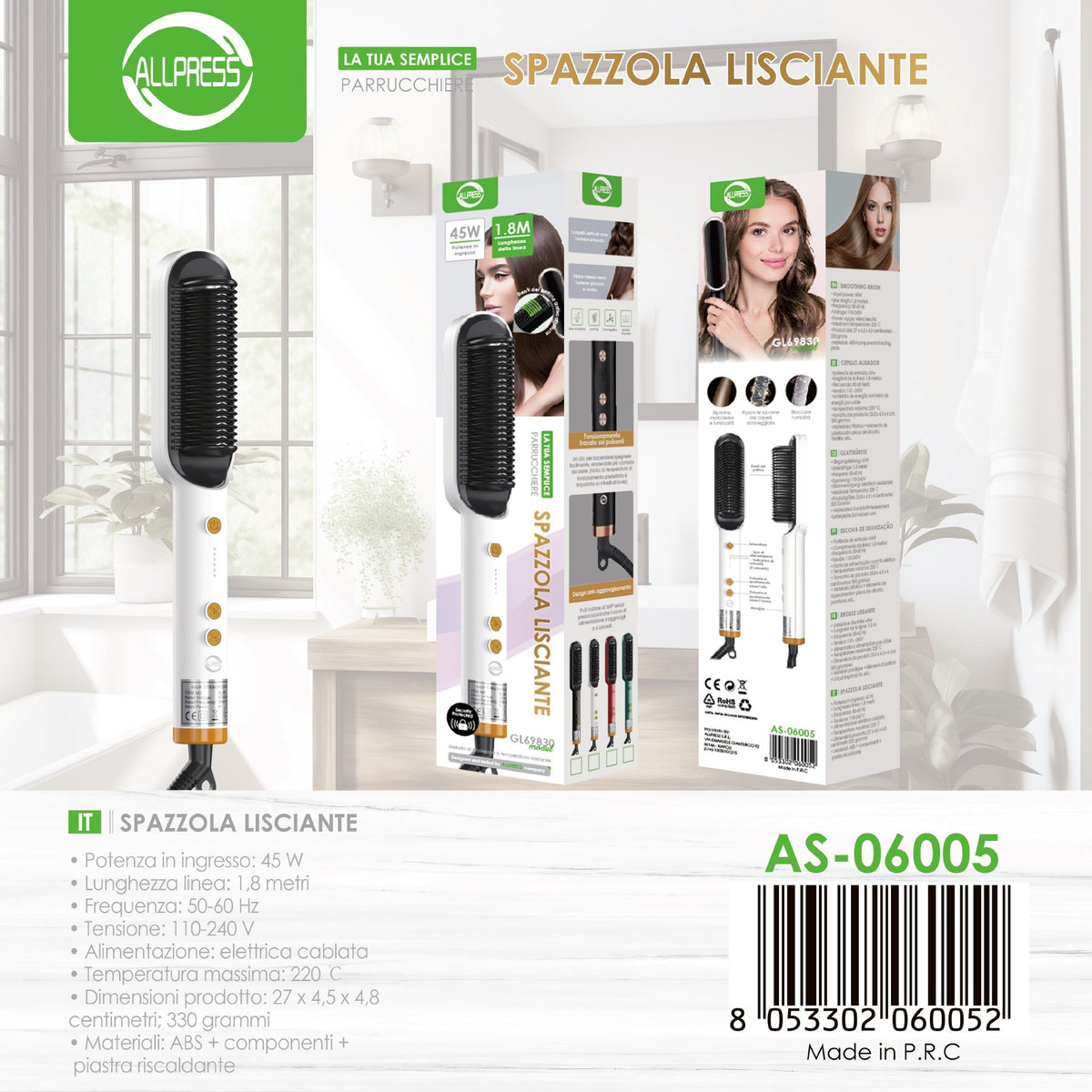 Piastra per capelli