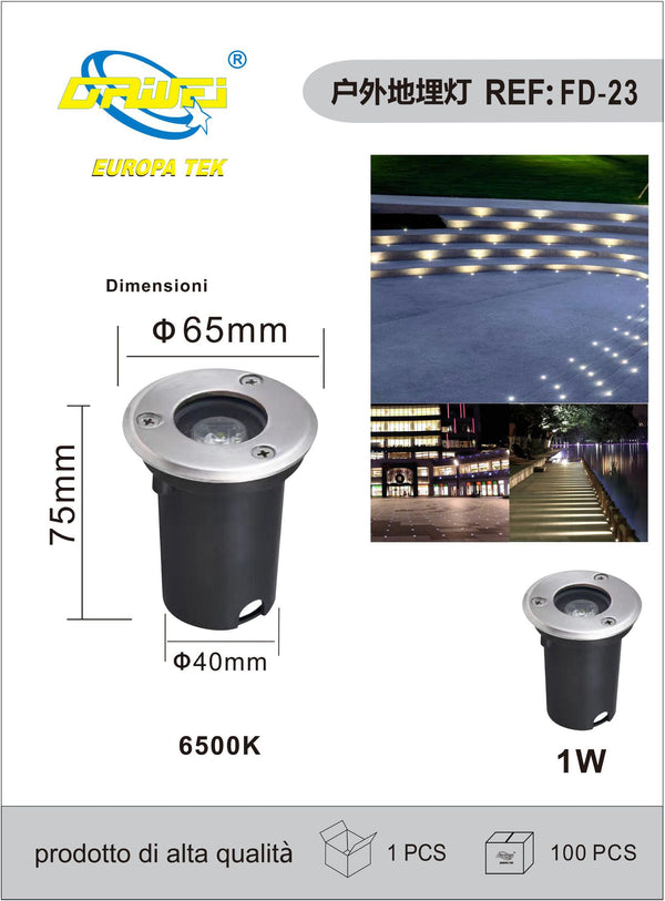 Lampada da giardino — 1 W, 6500 K