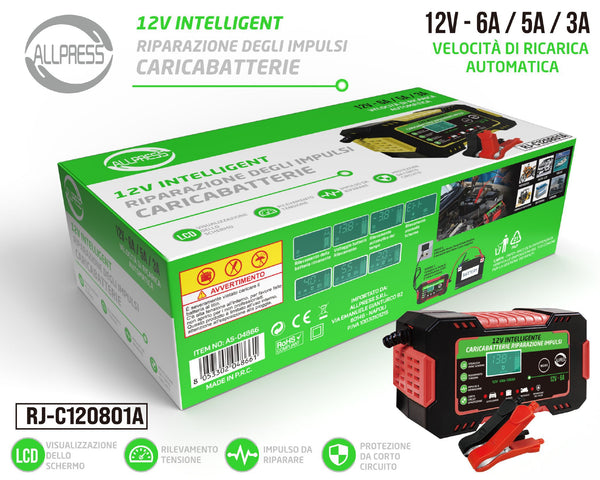 Caricabatterie per batteria auto