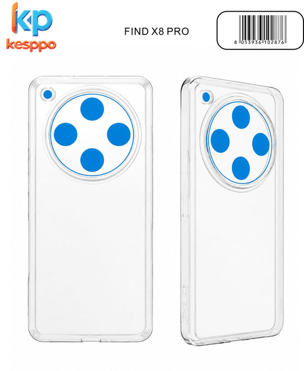 Custodia per OPPO FIND X8 Pro – trasparente, in silicone