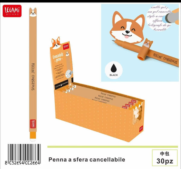 Penna cancellabile Legami con cappuccio animale
