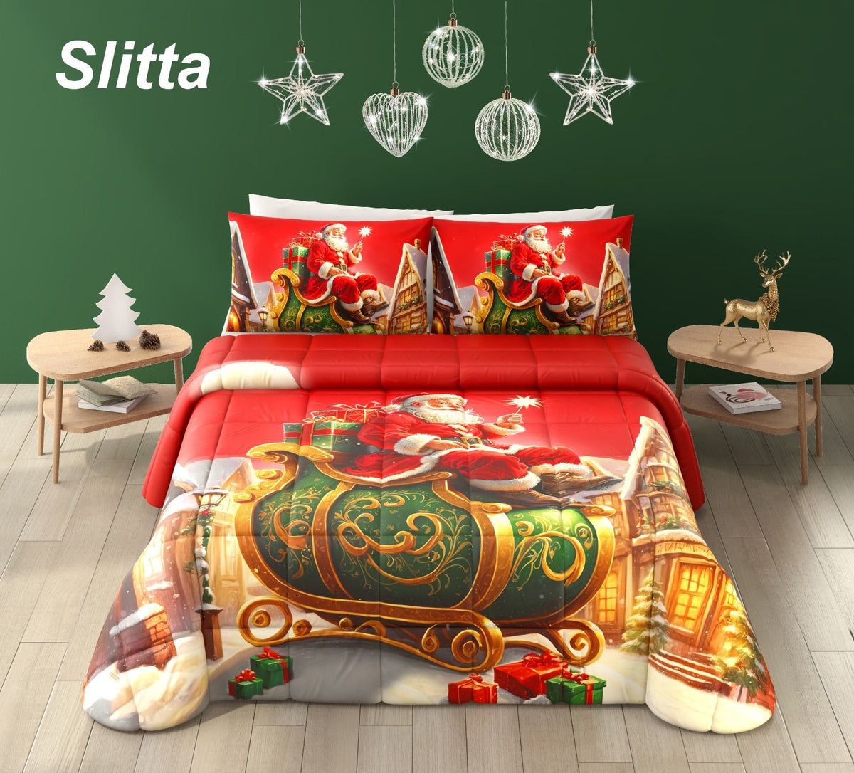 Trapunta Irge Natalizia 3D 260X270 Slita