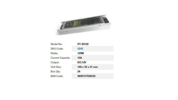 Alimentatore LED 120 W 12 V