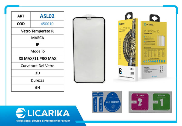 Vetro protettivo per iPhone XS Max e 11 Pro Max