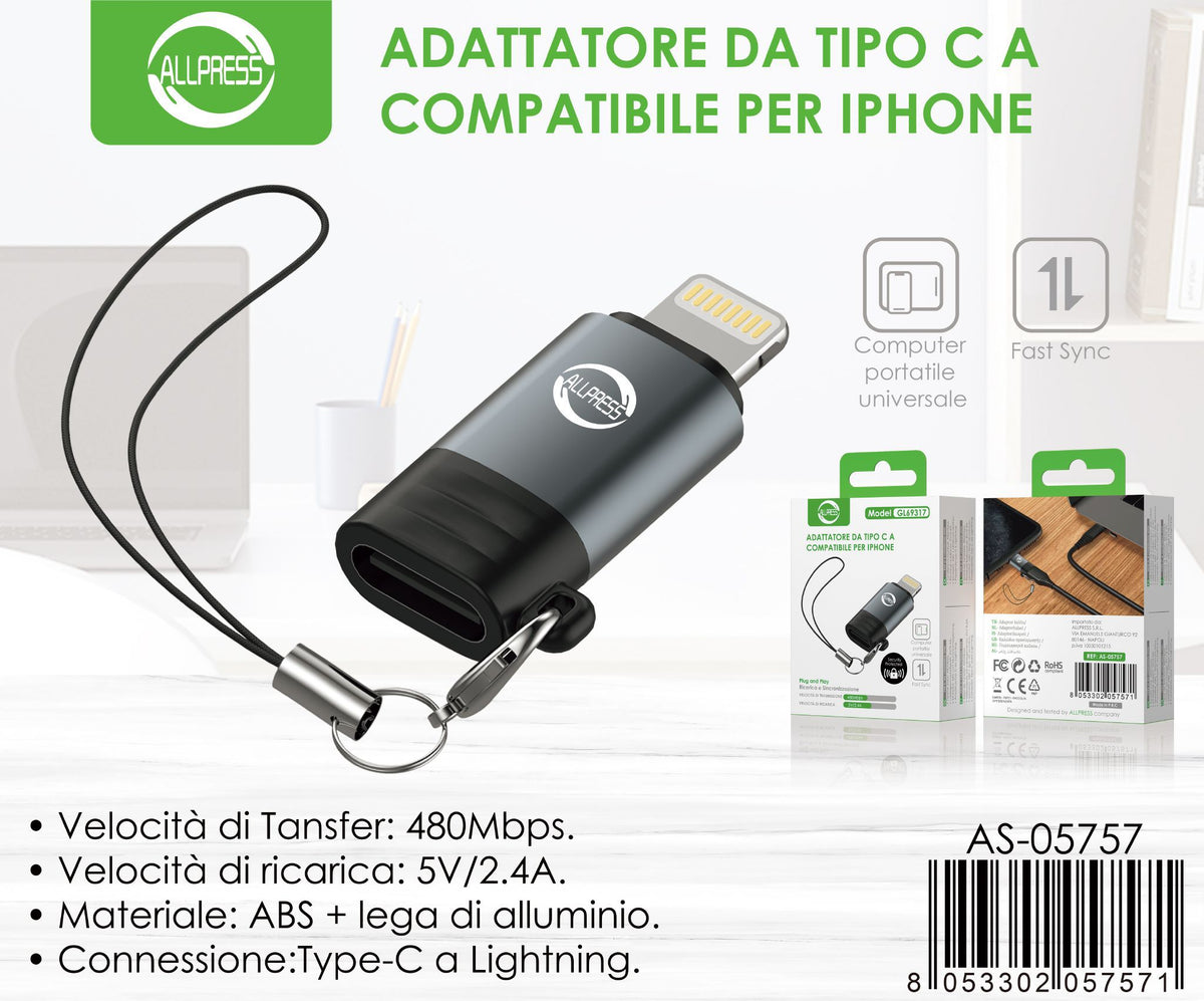 Adattatore per connettori mobili