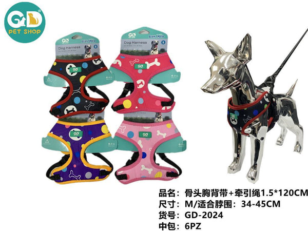 Abbigliamento per animali – M1.5 Pettorina+Guinzaglio