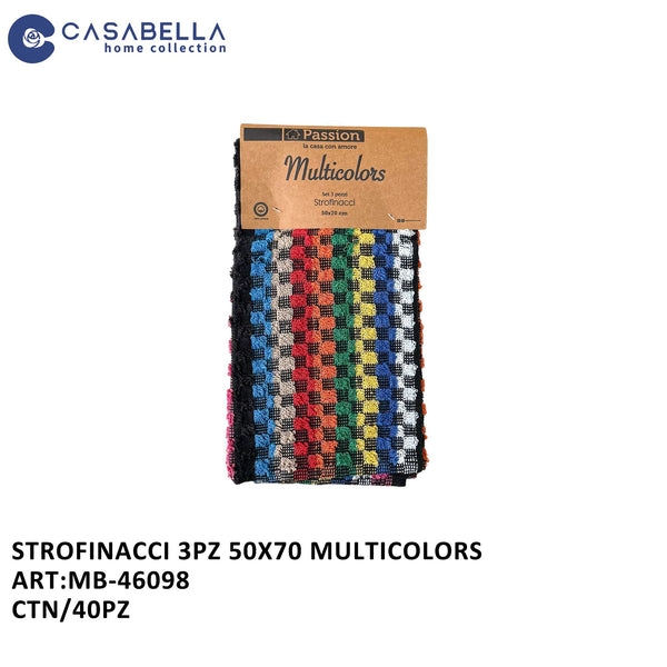 Strofinacci 3PZ 50X70 Multicolors