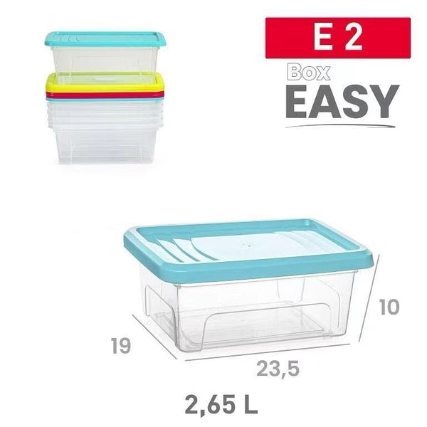 SCATOLA EASY E2 2.6LT 19X23.5X10CM PLASTICA