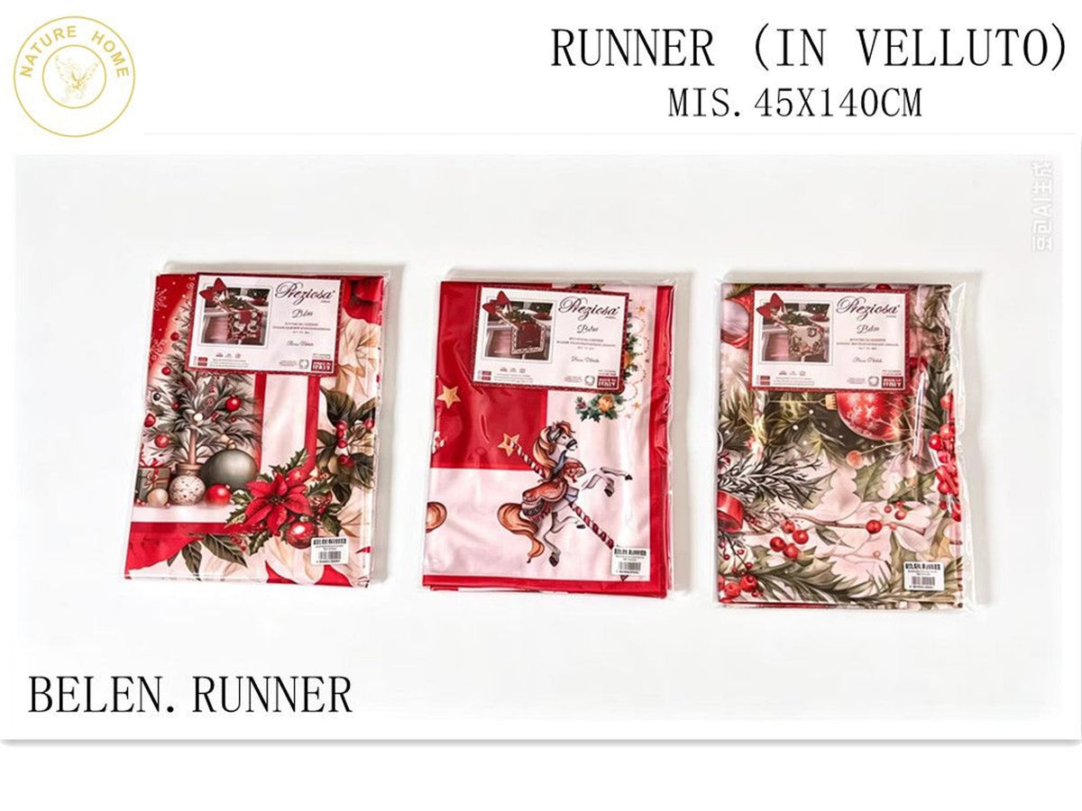 RUNNER NATALE BELEN 45X140CM