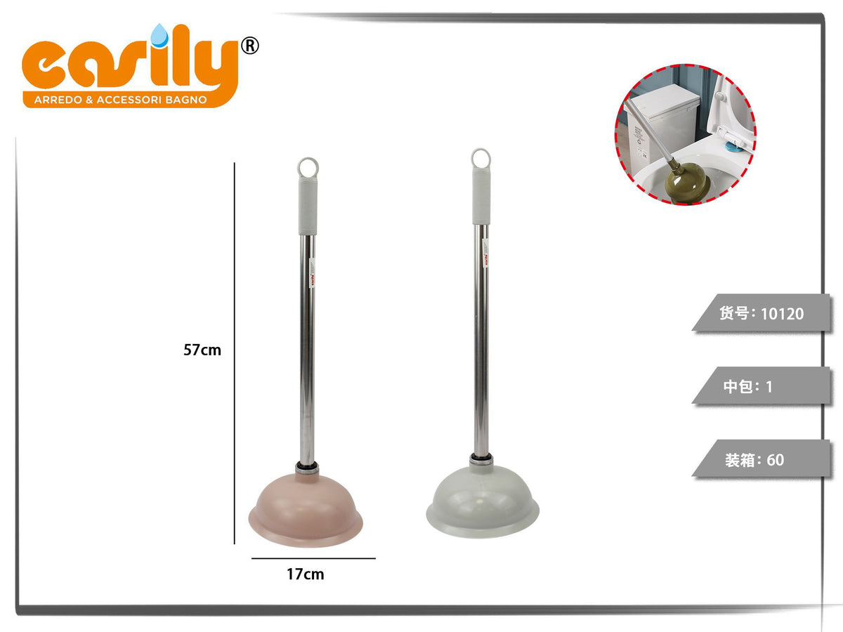 Sturalavandino con manico in acciaio inox da 57 cm