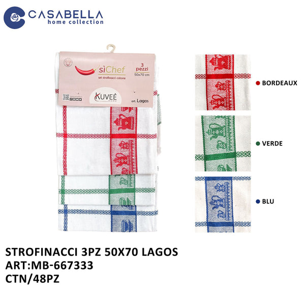 Strofinacci 3PZ 50X70 Lagos