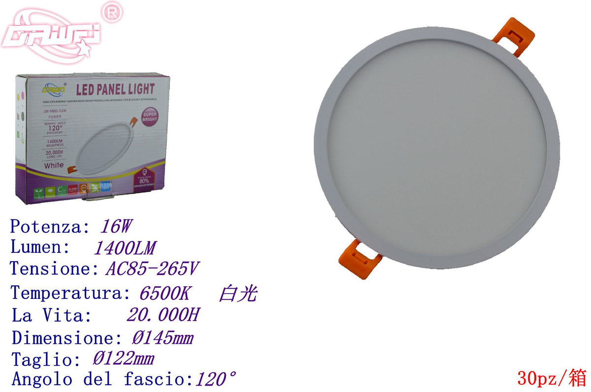 Pannello luminoso — 16 W, 6500 K