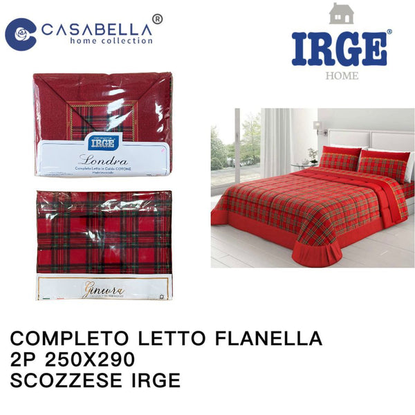 Lenzuola Flanella Natalizia 2P Irge