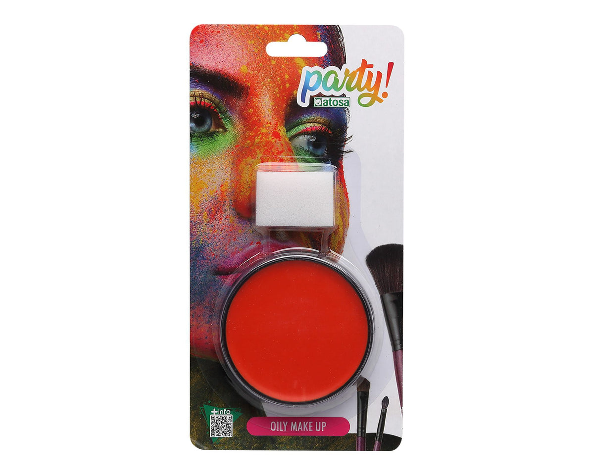 Trucco scenico arancione con spugnetta da 6 g