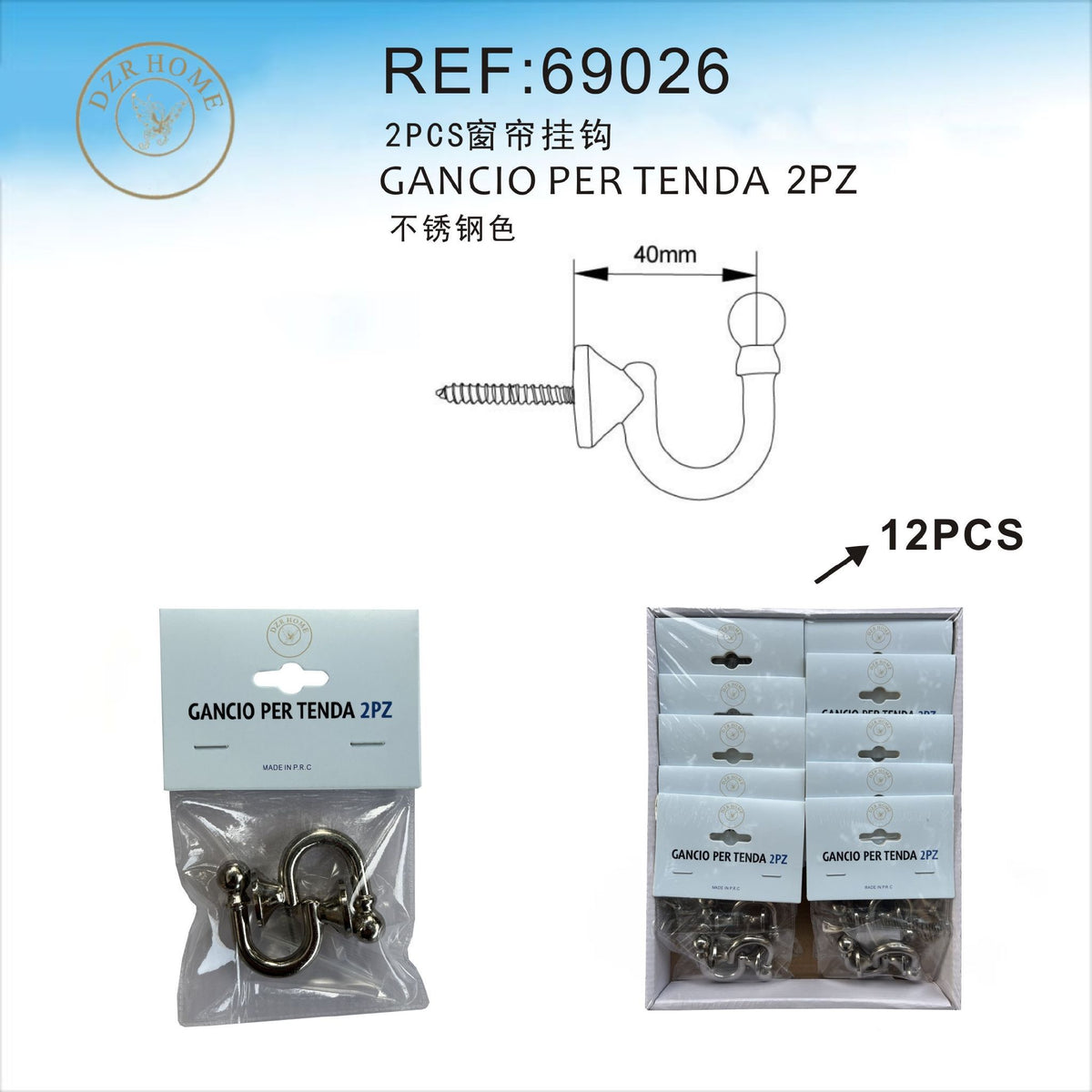 GANCIO PER TENDA ART.69026