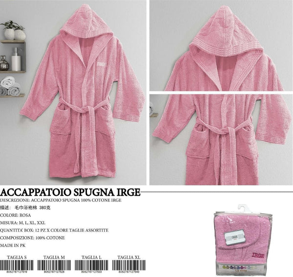 Accappatoio Irge Spugna Rosa