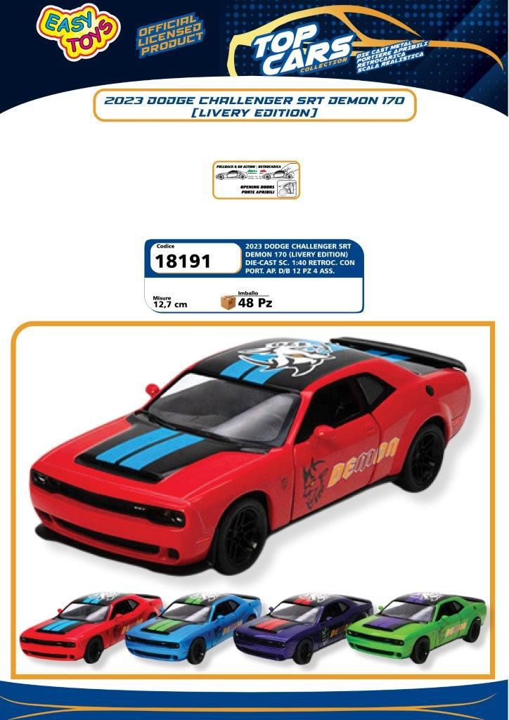 Veicolo giocattolo – 2023 DODGE DEMON MACCHINA EA18191