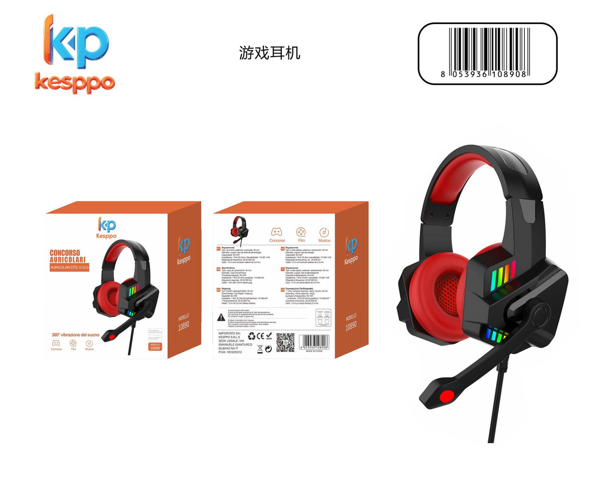 Cuffie gaming con microfono