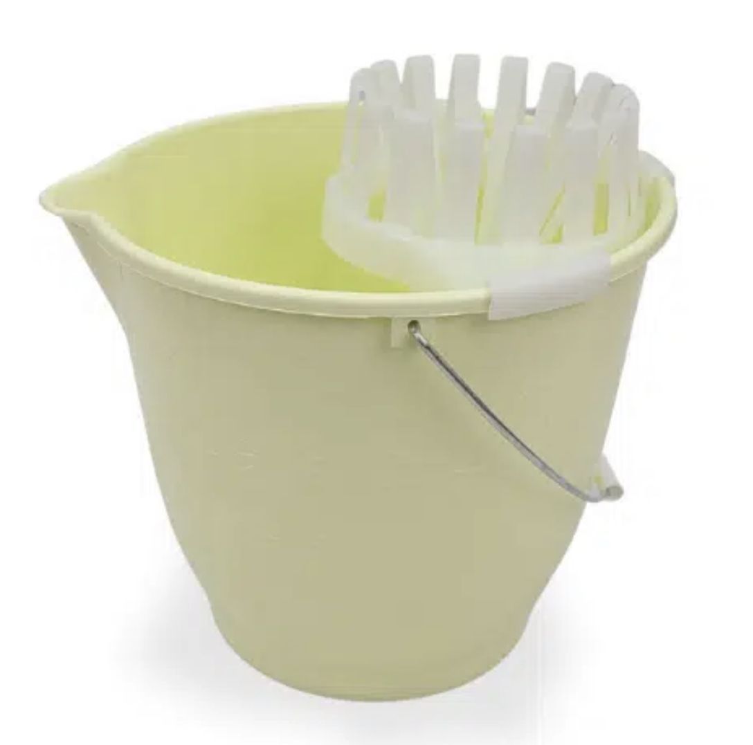 ECOPLAST SECCHIO STRIZZA MOP TONDO 13LT 29.5X26HCM VERDE PALLIDO CHIARO