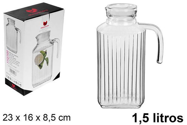 C.M BROCCA ACQUA IN VETRO CON COPERCHIO 1.5L