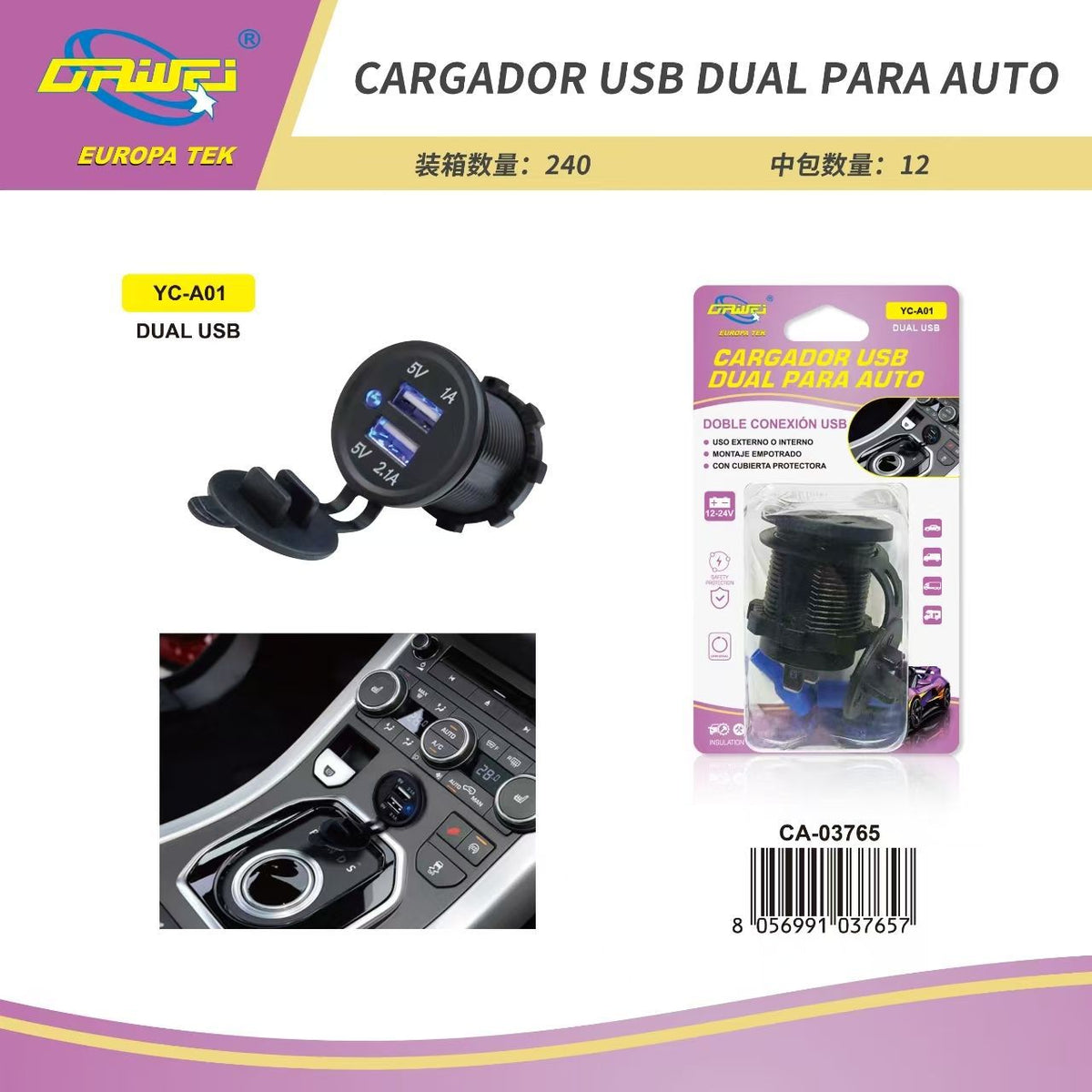 Caricabatterie da auto
