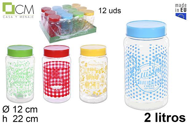 C.M BARATTOLO PLASTICA DECORATA 2L